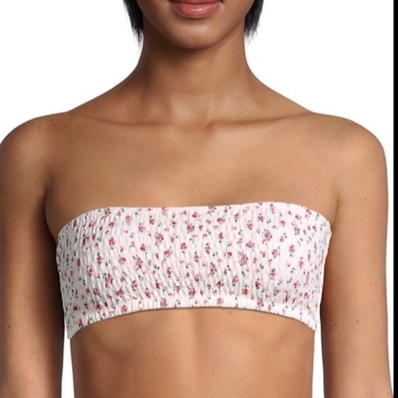 Spiritual Gangster Floral Strapless Bikini Top Size Large - Picture 7 of 7